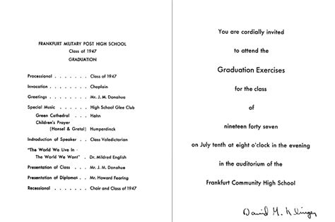 Sample 5th Grade Graduation Program