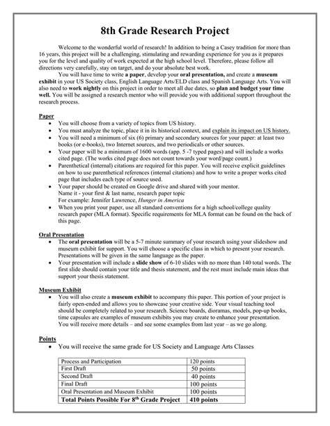 Sample 7th Grade Research Paper For Research For 7th Grade Research Paper - 7th Grade Research Paper