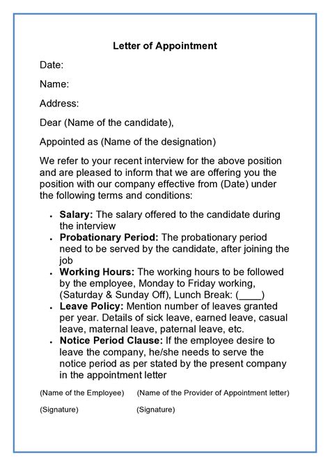 Sample Appointment Letter Quality Management Representative
