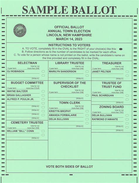sample ballot ohio