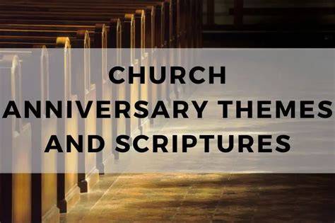 sample baptist church anniversary themes