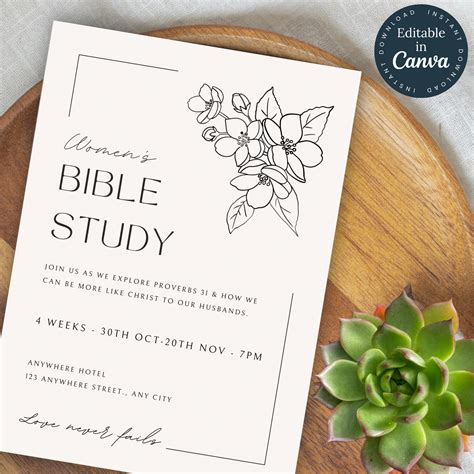 Sample Bible Study Invitation Sample
