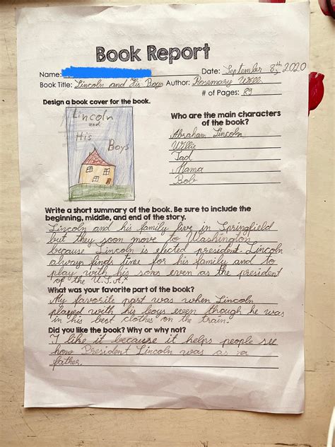 Sample Book Report 4th Grader Liobis Com 4th Grade English Book - 4th Grade English Book