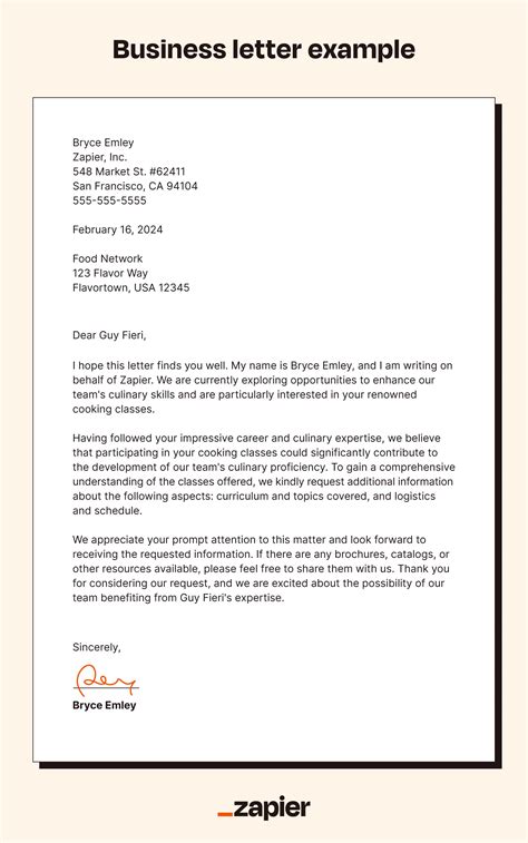 sample business letter for real estate