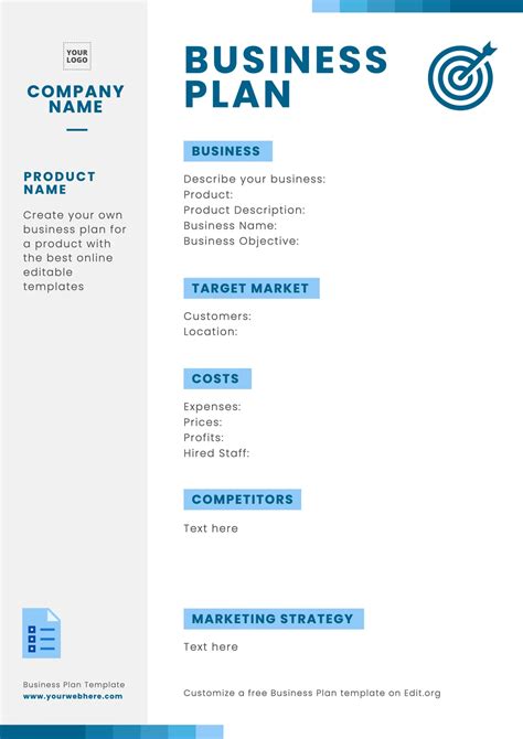 Sample Business Plan Template Irish Naturalisation And