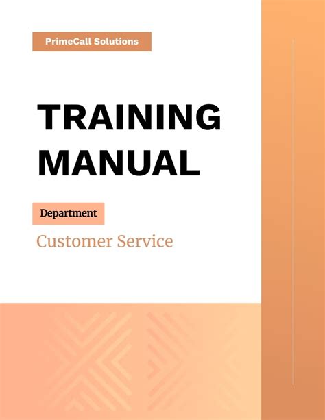 Sample Call Center Manual Template