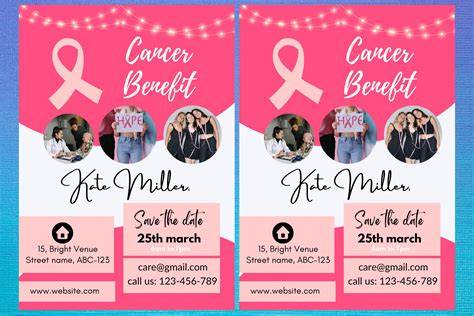 sample cancer benefit flyers