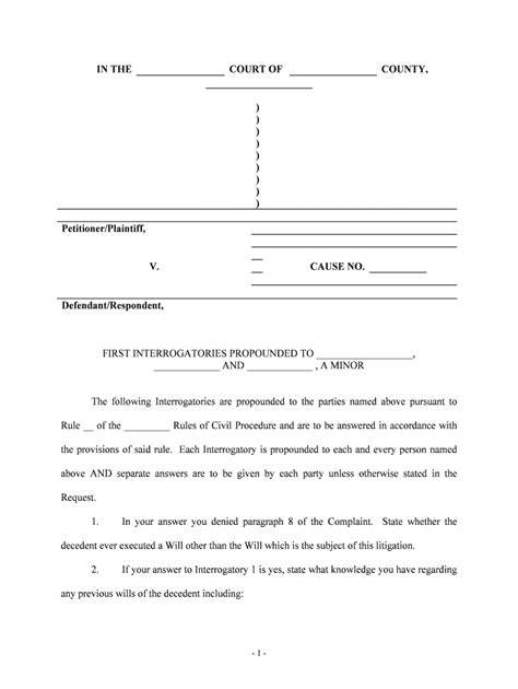 sample child support interrogatories