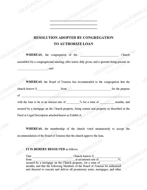 Sample Church Resolution To Open Bank Account