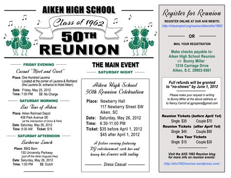 sample class reunion programs