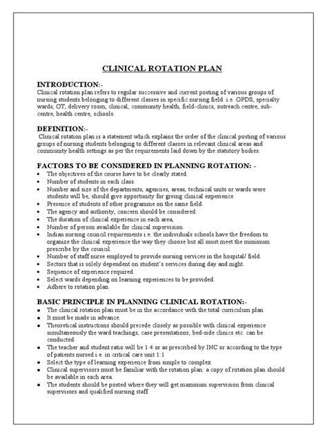 sample clinical rotation agreement for cna