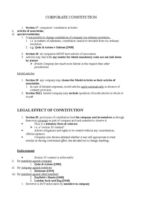 Sample Company Constitution