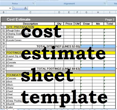 Sample Cost Estimate Worksheets Template Civil Engineering Urban Suburban Rural Worksheet - Urban Suburban Rural Worksheet