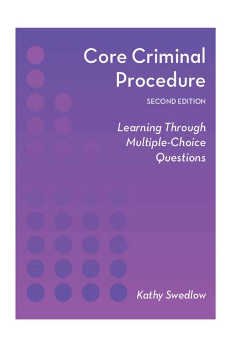 Sample Criminal Procedure Multiple Choice Questions