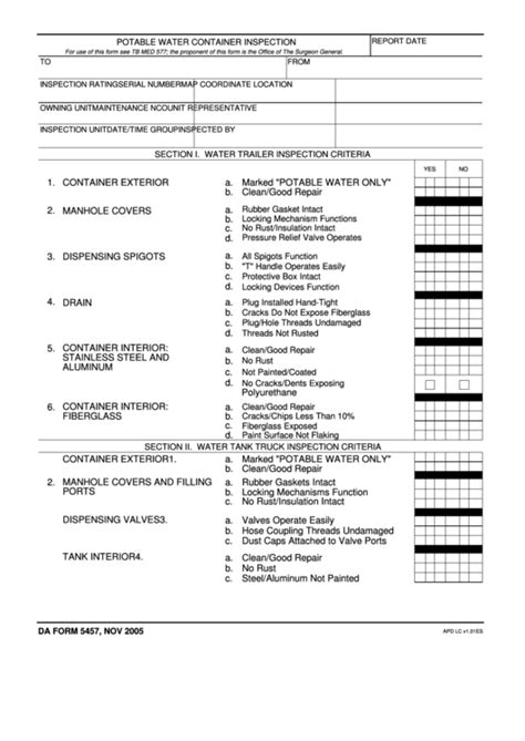 Sample Da Form 5457