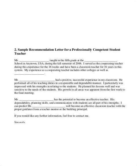 Sample Elementary Student Recommendation Letter From Teacher