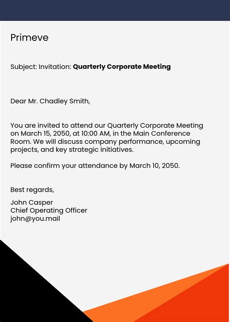 sample email to invite workmates to wedding