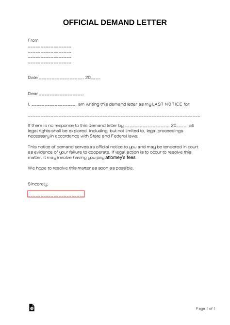 Sample Escrow Demand Letter