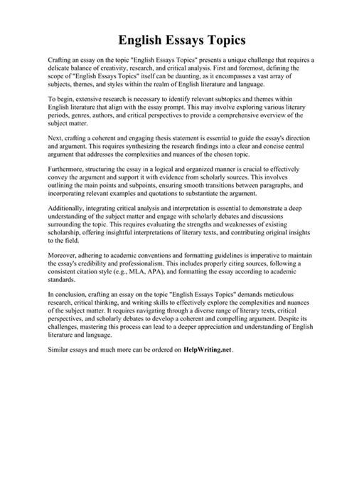 sample esl essays