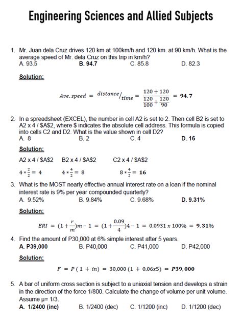 sample exam for mechanical