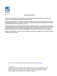 Sample Examination Iqps