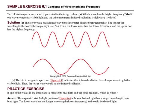 Sample Exercise 6 1 Concepts Of Wavelength And Wavelength And Frequency Worksheet With Answers - Wavelength And Frequency Worksheet With Answers