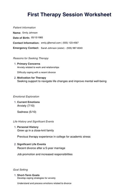 Sample First Session Script And Outline