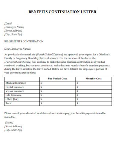 Sample Format For Continuation Letter Navy