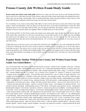 sample fresno county written exam social work