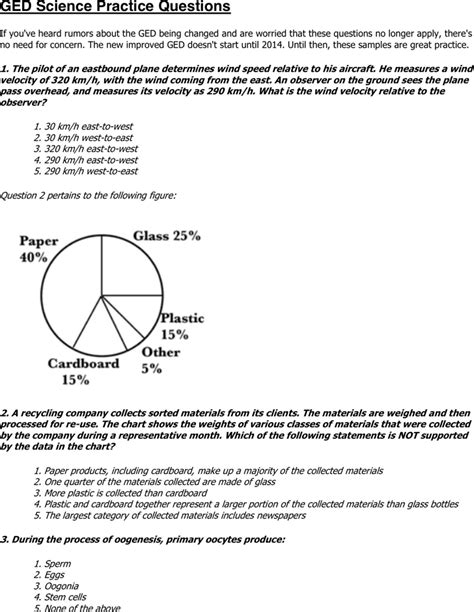 Sample Ged Test