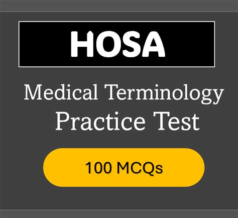 Sample Hosa Medical Terminology Practice Test