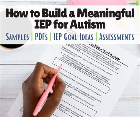 Sample Iep For Autism