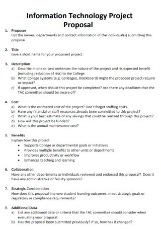sample information technology proposal