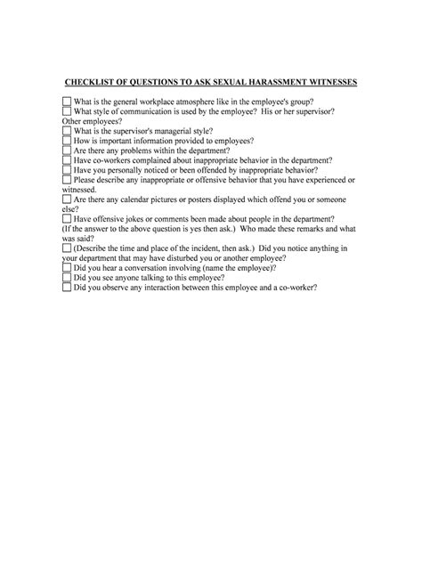 Sample Interview Questions For Investigators Eeoc Training