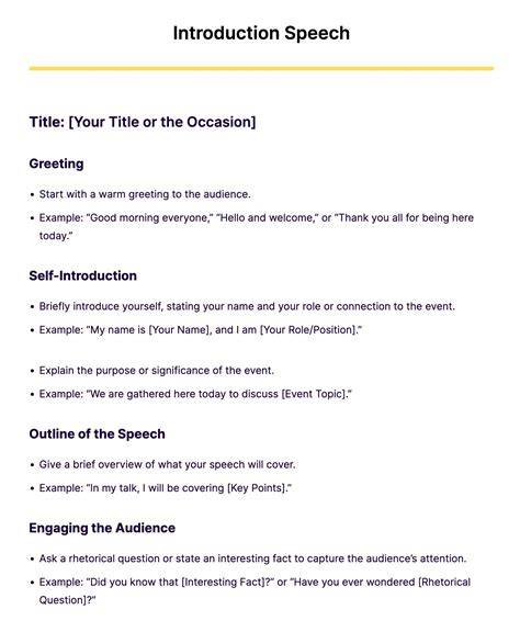 sample introduction speech for seminar