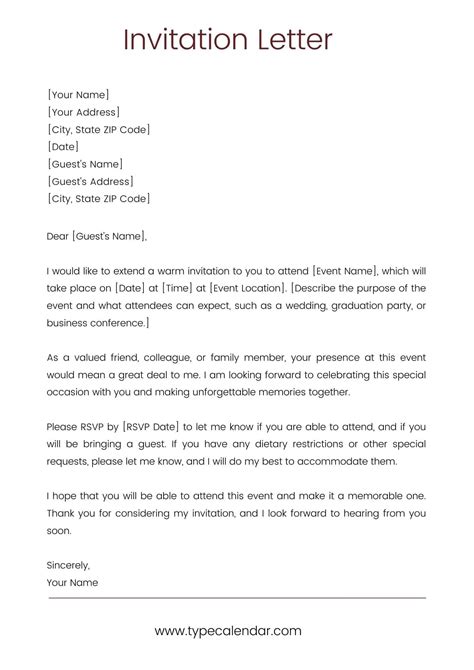 Sample Invitation Letter Inviting A Church To A Worship Event
