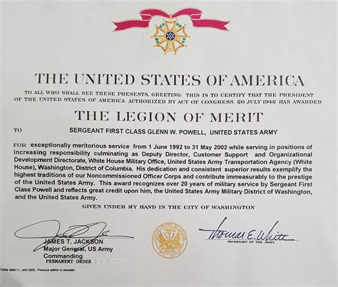 Sample Legion Of Merit Write Up
