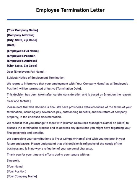 Sample Letter Announcing Employee Termination To Clients