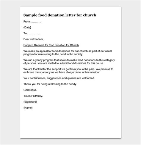 Sample Letter Asking For Grocery Store Donations