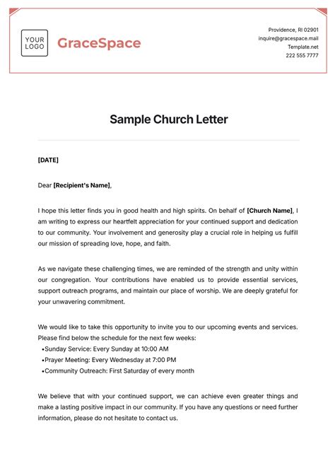 Sample Letter Church Usher Board Invite