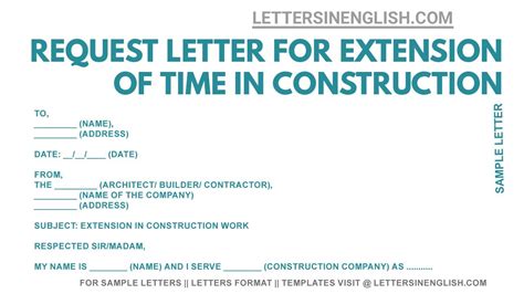 Sample Letter Extension Of Time For Dissertation