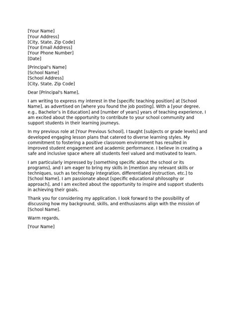 Sample Letter For A Teaching Contract Renewal