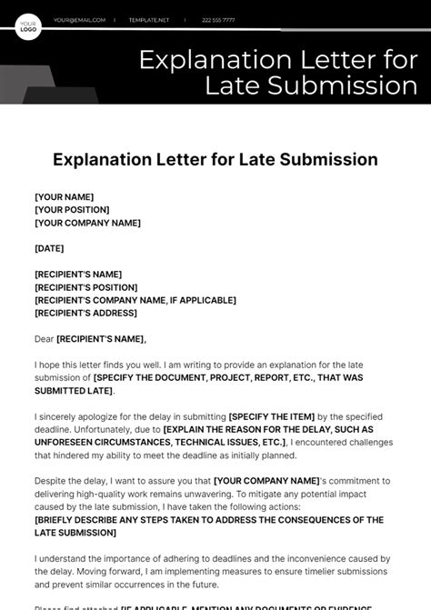 sample letter for delayed submission