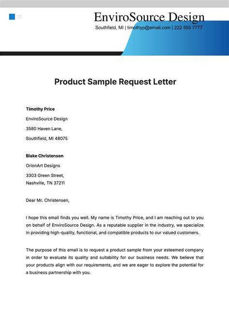 Sample Letter For Presentation Request