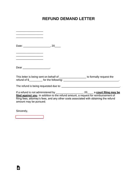 sample letter for refund of tender deposit