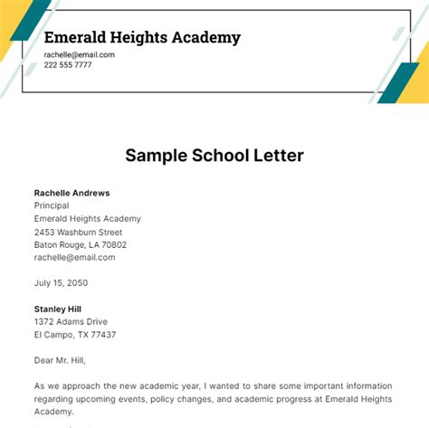 Sample Letter For School Field Trip Cancel
