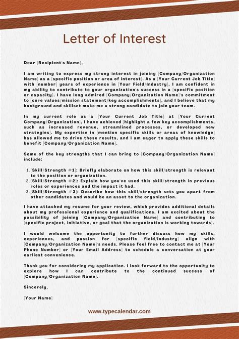 Sample Letter Of Interest Washington County