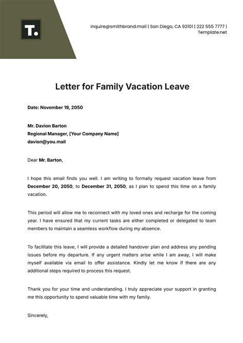 sample letter requesting for family accommodation