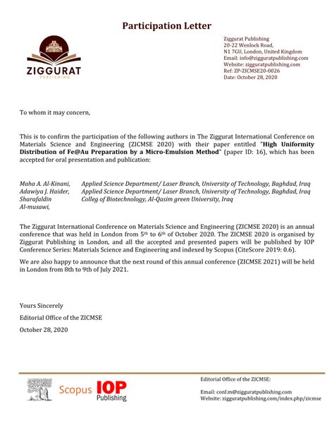 Sample Letter Requesting Participation In Survey