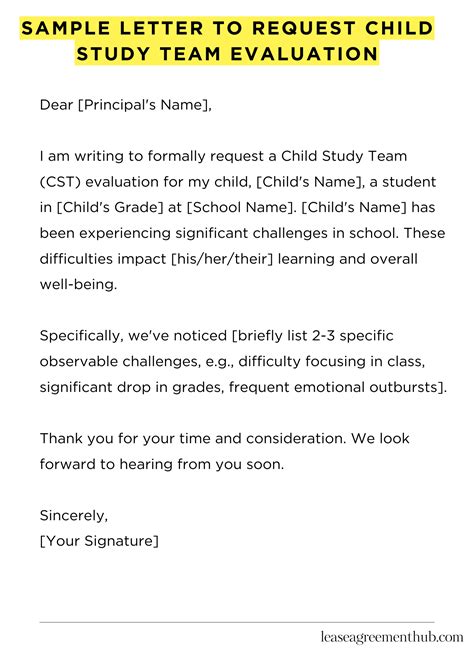 Sample Letter Requesting Review Child Support Increase